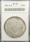 Low Ser# SOAPBOX 1921-D Morgan Dollar ANACS MS63 Original!
