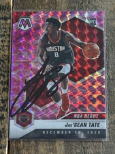 2020-21 Panini Mosaic Jae'Sean Tate #265 Pink Signed IP Autograph Card