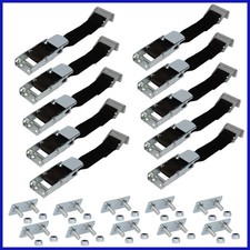 10x Übertotspanner mit Klemmbefestigung Set Planenspanner Schnalle LKW Anhänger