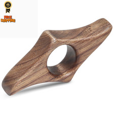 Walnut Book Page Holder, Smooth Finish Wood Holder for Medium, Brown