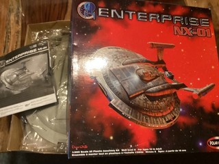 Kit Modelo Luces Polares Star Trek Enterprise NX 01 Escala 1/350 OB NIP 2004 4201