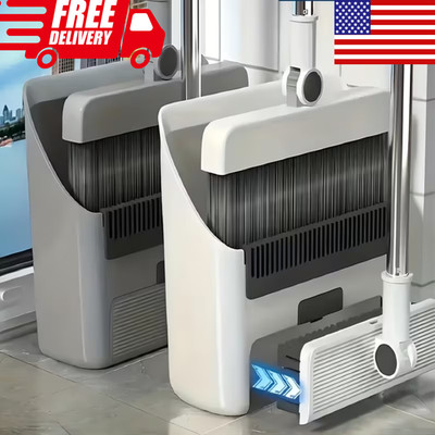 3 in 1 Broom and Dustpan Set Lightweight Upright Lobby Broom 10 extra bag