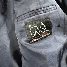 JOS.A BANK Navy Blue Sport Coat Suit Blazer 46R Wool
