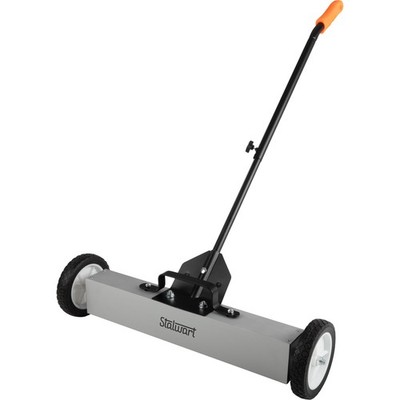 Stalwart 24in Rolling Magnetic Sweeper Pickup Tool Rolling Nail Magnet Tool