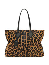 FERRAGAMO Star Leopard Horse Hair Tote Bag (last price, grab it before its gone)