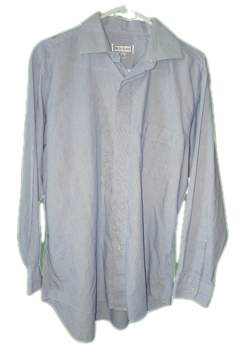 Camicia uomo YVES SAINT LAURENT manica lunga con bottoni: Taglia: Large 16 (32 33)