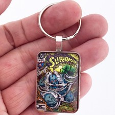 SUPERMAN The Man Of Steel 18 DOOMSDAY Cover Key Ring or Necklace DC COMIC BOOK