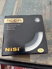 Nisi Coated Polarizer Pro MC CPL Filter Camera Lens 72mm Open Box