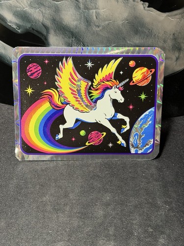 RARE! 90’s UNICORN PEGASUS Universe Prism Vending Machine Sticker Prismatic