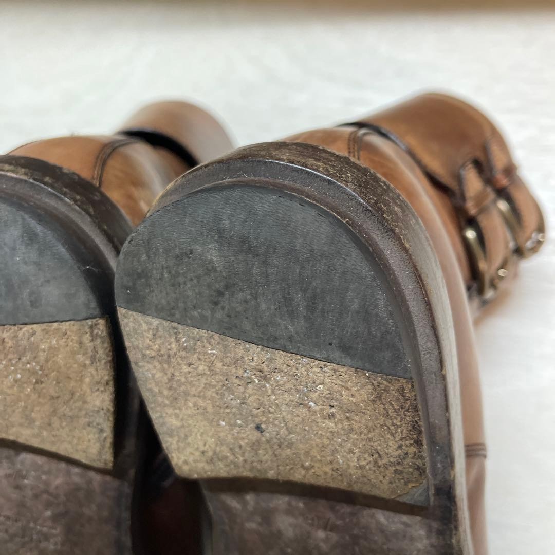 Gucci Lace Up Boots Brown Leather With Zipper Size 7.5 US About8 For Men thumbnail 10