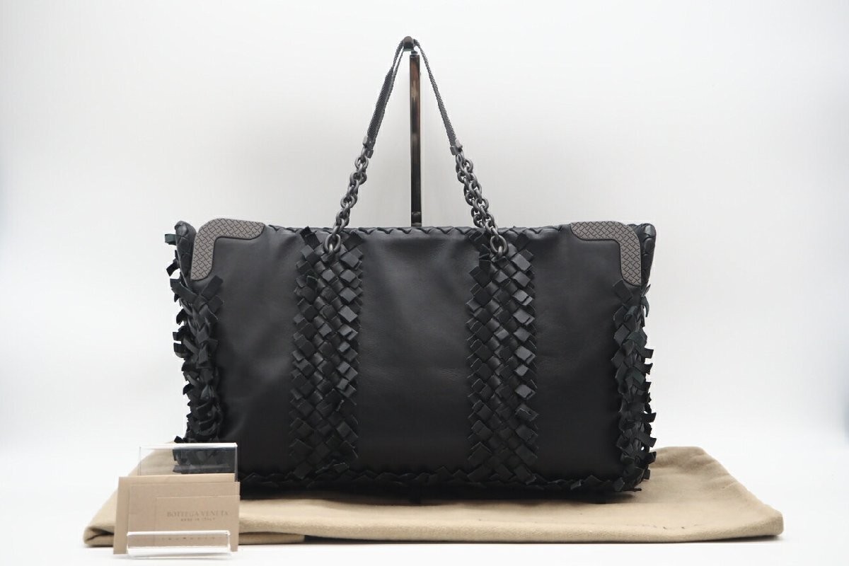 Bottega Veneta Leather Chain Tote Bag Good Condition