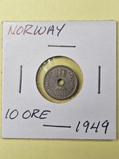 COINS - NORWAY - 10 ORE 1949
