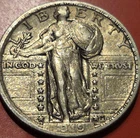 1919 STANDING LIBERTY QUARTER XF EF