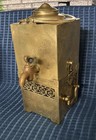 Chinese Brass Teapot, 9 1/2 Inches Tall, With Mountain Scenery Etching — photo 1
