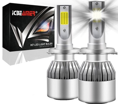 H7 C6 LED COB Canbus 6000K 36W 12V Direct Fit Low High Beam Fog Light Bulbs O128