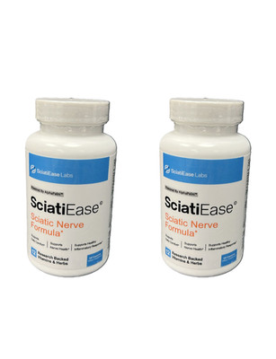 2 SciatiEase Labs Sciati Ease Sciatic Nerve Formula 120 Capsules - New Exp 12/26