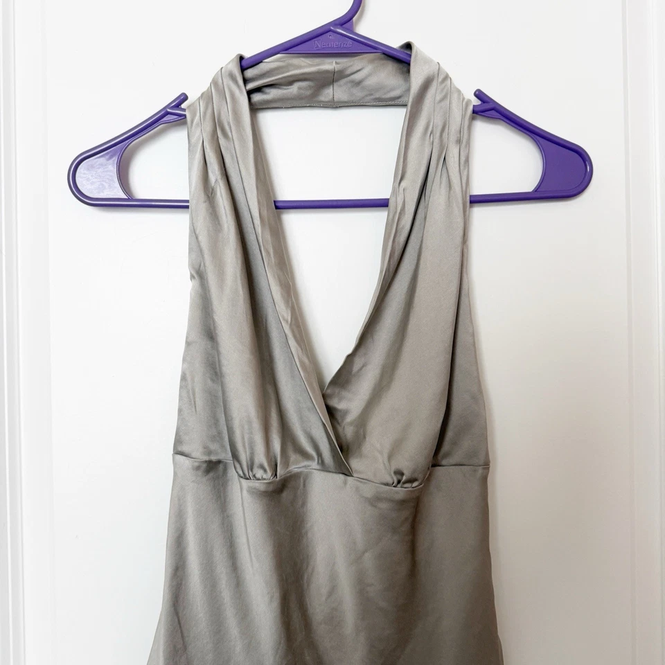 Top halter babydoll de seda Express para mujer Y2K talla pequeña coqueta Fairycore delicado Foto 2 de 4