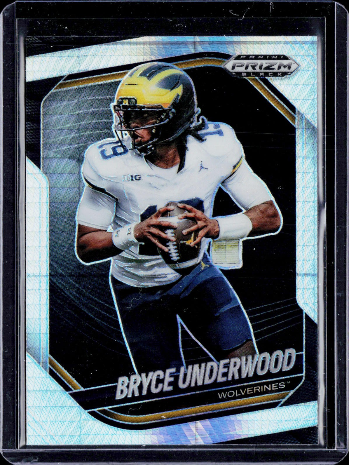 2025 Panini Prizm Black #161 Bryce Underwood Prizms Hyper