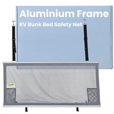 49" x 22" Aluminium Frame RV Bunk Bed Safety Net, Adjustable Mesh Bunk Bed