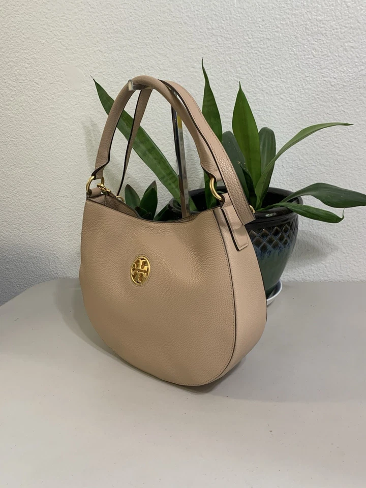 Сумка через плечо TORY BURCH Hobo или через плечо розовая кожа (в отличном состоянии) 11X9 - Изображение 3 из 4