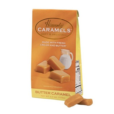 J Morgan Confections Heavenly Caramels, Butter Flavor (4.7 oz bag); Gourmet, ...