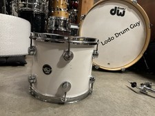 Rack serie collettori 12" DW Tom Drum BIANCO TESTURIZZATO re-ring NO MOUNT MB2