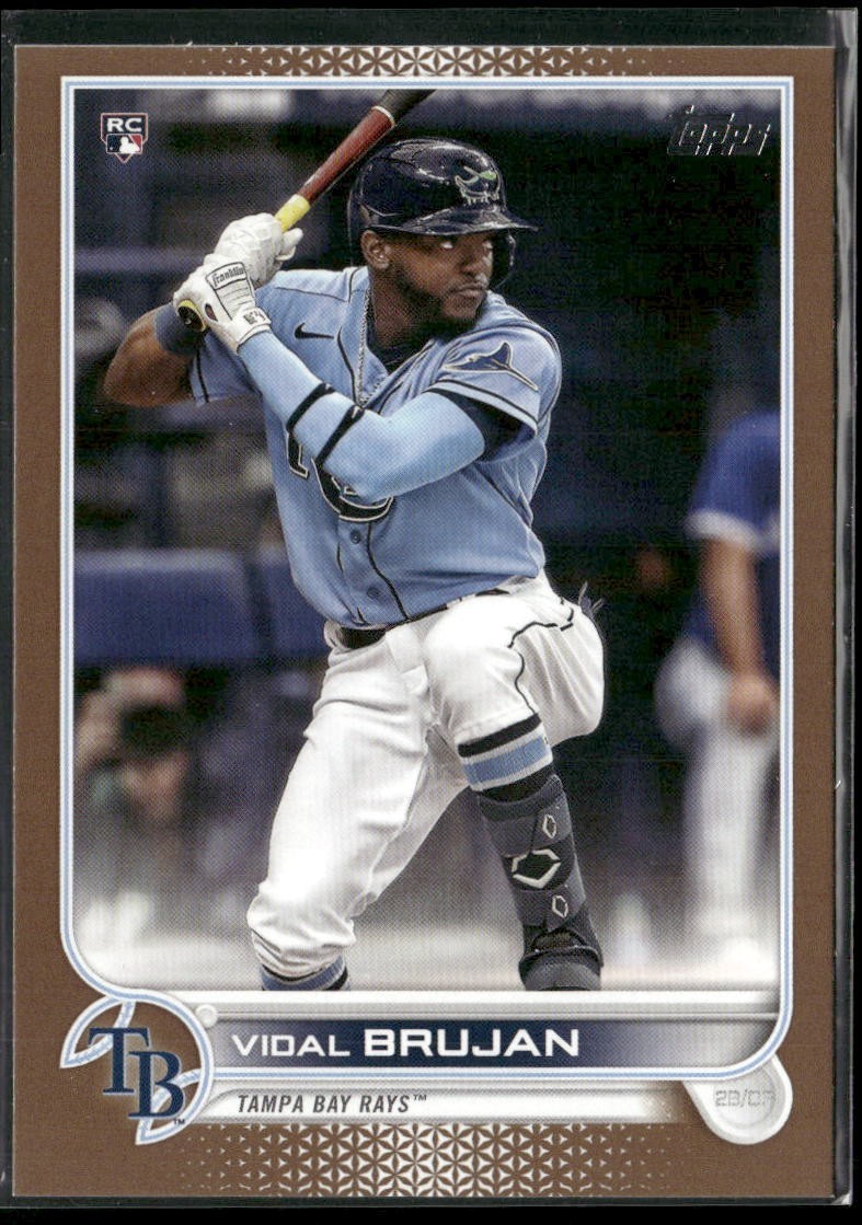 2022 Topps Series 1 Roookie RC Gold /2022 Vidal Brujan #25 Tampa Bay Rays