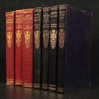c1920 7vol Collins Clear Type Press Literature Library Antique Book Collection