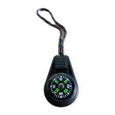 COMPASS Mini keychain fob camping hiking outdoors key chain Zipper Pull Survival
