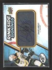 2018 Upper Deck Ice Rinkside Signings David Krejci #RS-DK Authentic Auto