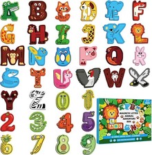 Magnetic Letters and Numbers Animal Cute Fridge Magnets ABC Alphabet Magnets for