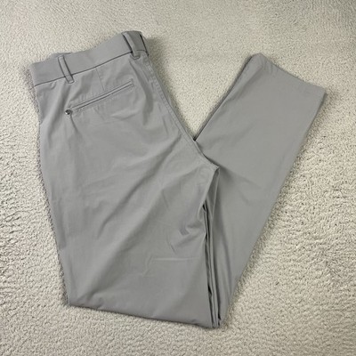 Greyson Montauk Trouser Mens 33x32 Gray Performance Golf Activewear Chino