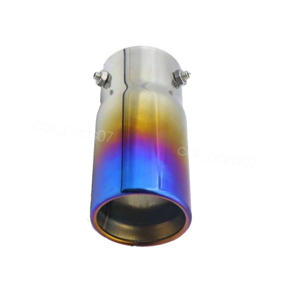 2PCS Exhaust Pipe Tip Rear Tail Throat Muffler Blue For 1991 Acura NSX
