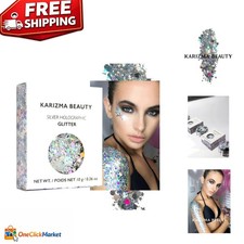 10g Holographic Glitter for Face, Hair Body Festival Ready Shine