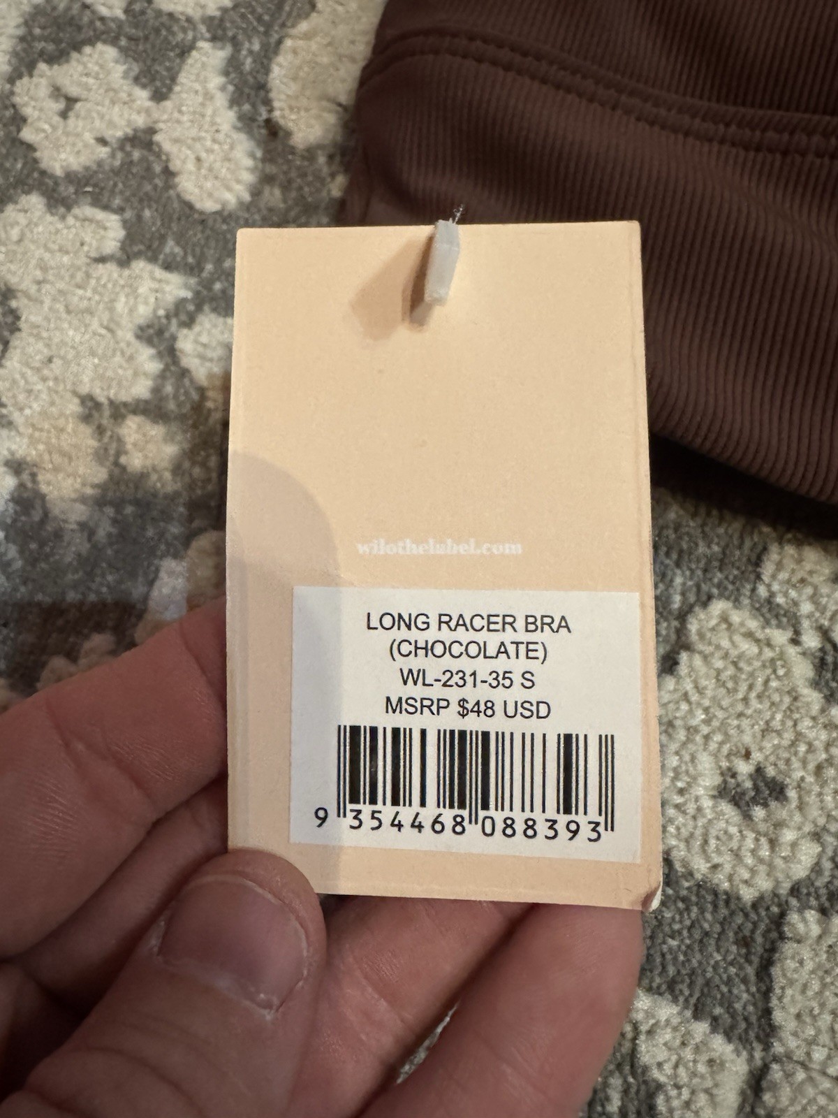 Anthropology Wilo The Label Racer Bra Brown NWT Bundle MSRP $48 Orange Small