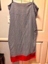 Vintage Red, White and Blue Scarf 82 x 44 inches