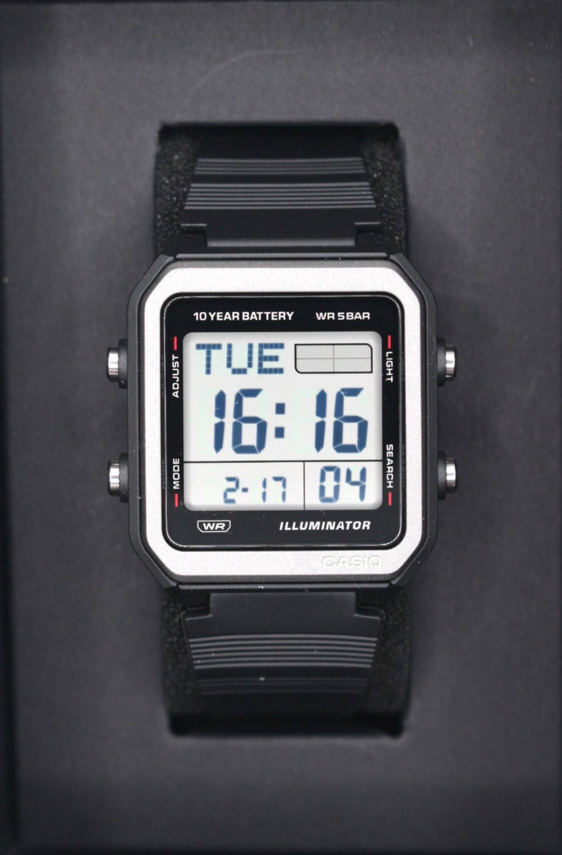 CASIO W-221H-1AJF Digital Watch Quartz 50m WR LED Alarm Resin JDM