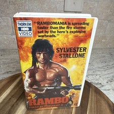Rambo First Blood Part 2 II VHS Video Tape Used Slyvestor Stallone HBO Clamshell
