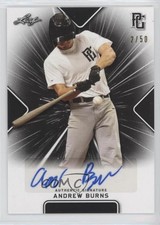2021 Leaf Perfect Game National Showcase Black 2/50 Andrew Burns Auto 8d2