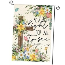 Spring Floral Garden Flag 12x18 Inch Double Sided Garden Size-12 x 18"