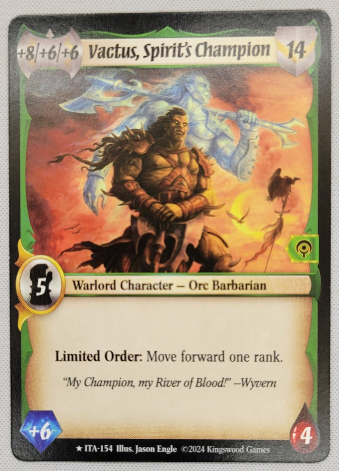 Vactus, Spirit's Champion - Warlord: Saga of Storm Into the