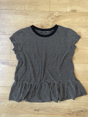 Gestreiftes Opus T-Shirt Serva Damen Gr. 36 Schwarz 