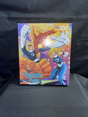 Vintage 1996 Marvel Comics Fantastic Four Holo-Foil Puzzle 100 PC Sealed.