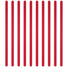 10Pcs 6x0.2x0.06" Anodized Aluminum Bracelet Blanks Stamping Engraving Red