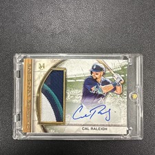 2025 Topps Museum Cal Raleigh Momentous Material Patch Autograph Relic #15/15