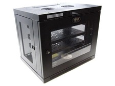 Tripp-Lite SRW9UG 9U Wall Mount Rack Enclosure w/ Front Door 3x Shelves