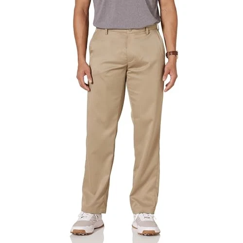 AMAZON ESSENTIALS MEN'S CLASSIC-FIT STRETCH PANT 35W X 32L KHAKI