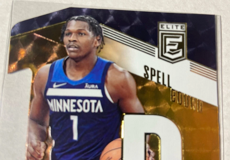 Anthony Edwards 2022-23 Panini Donruss Elite Spellbound D Orange Die-cut Card - Image 2 of 4