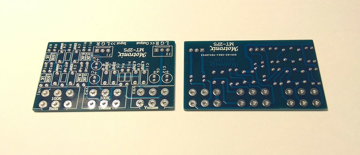 Motronix MT-2PS Kit Fai Da Te Scheda Controllo Tono Stereo Passivo Bassi E Alti - Nuovo Made In Israel