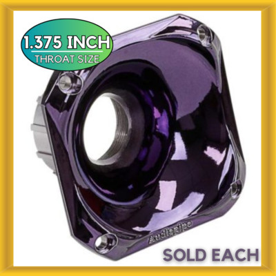 Audiopipe APH-3535-PRL 1.375 Inch Throat Eye Candy High Frequency Horn Purple